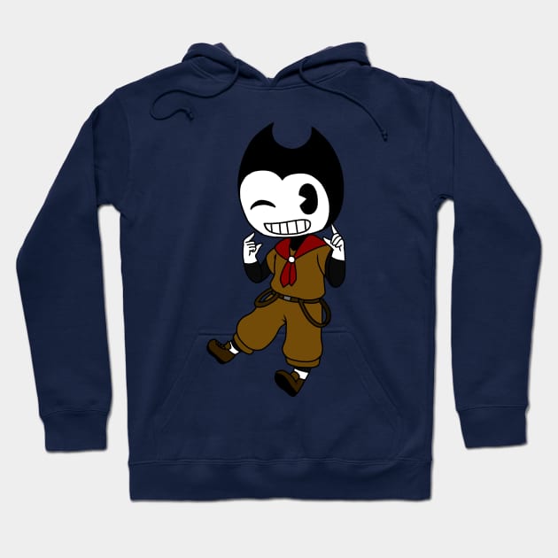 bendy scout chibi Hoodie by LillyTheChibi